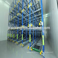 Radio shuttle rack cold storage available for massive or large storage